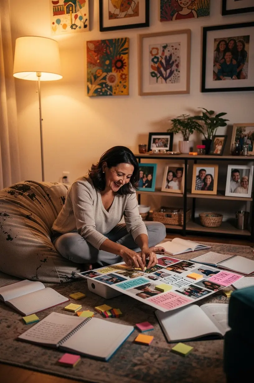 Illustration of habit stacking concept for daily routines